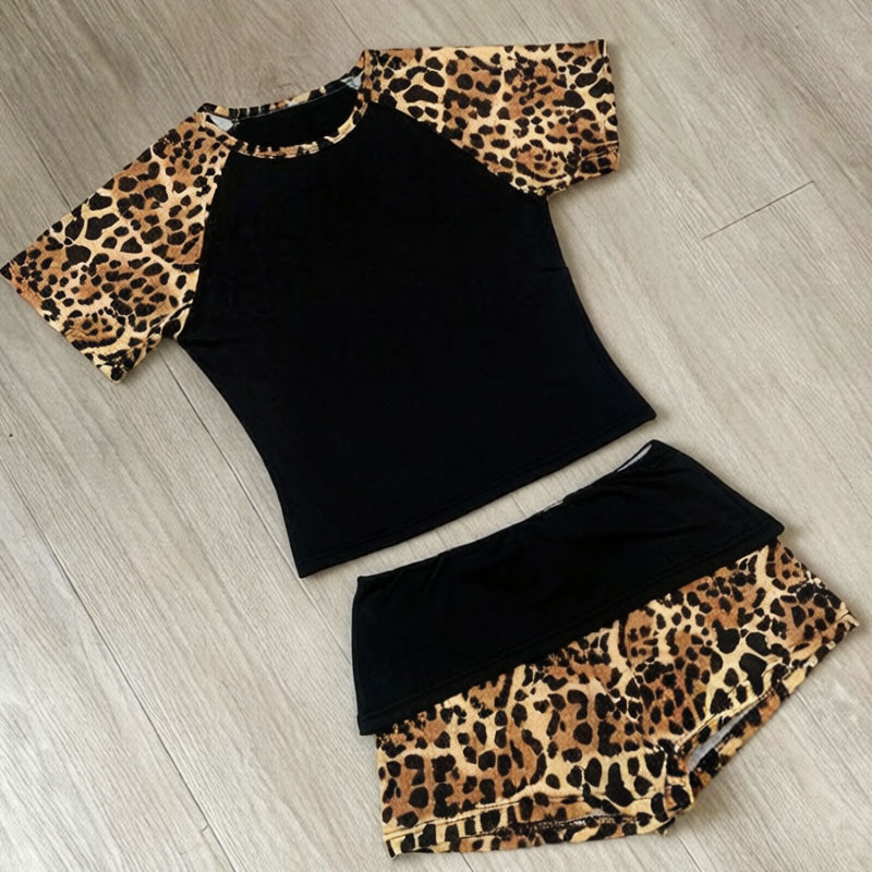 Street Fashion American - Summer New American Retro Leopard Print