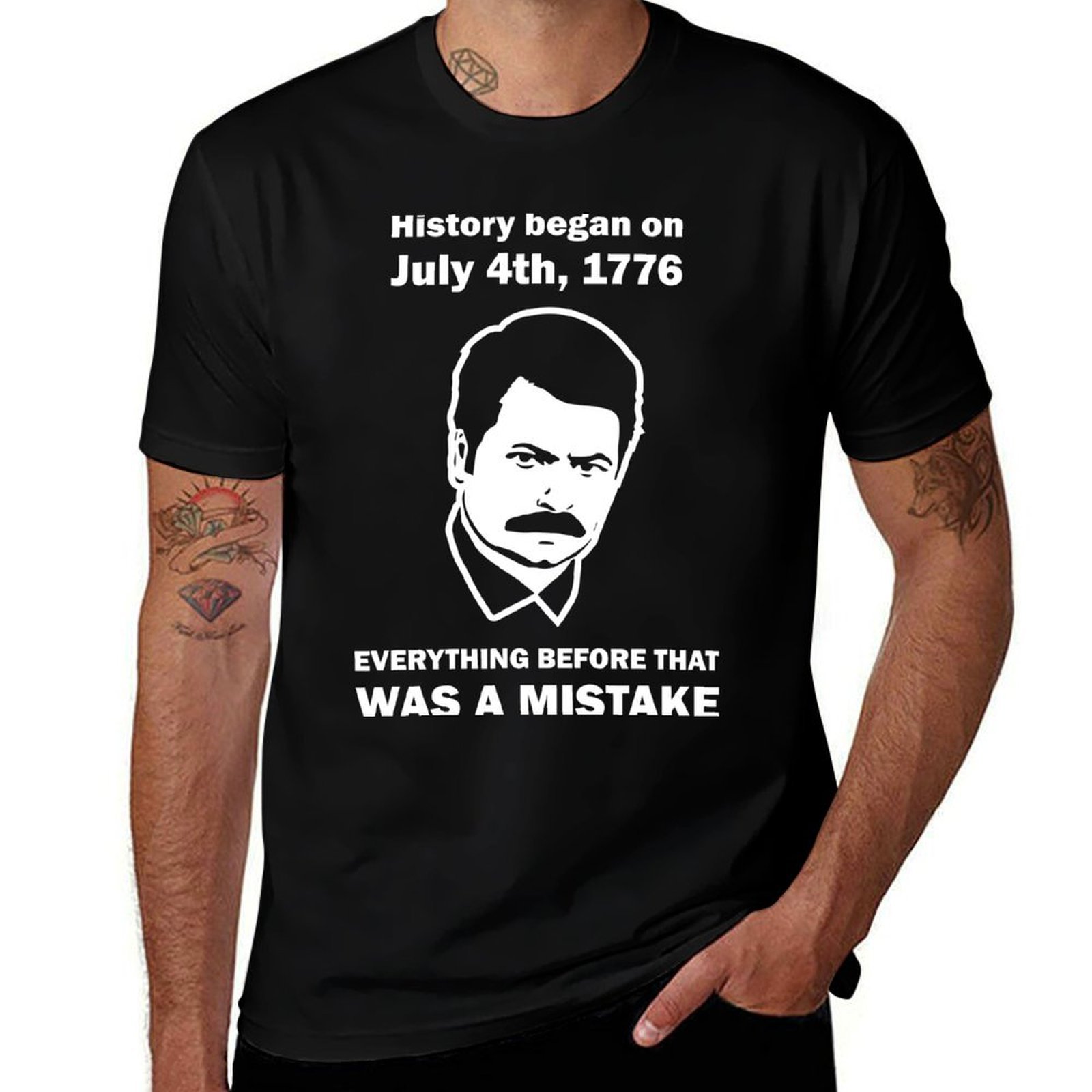 Street Fashion History - Ron Swanson History July 4 1776