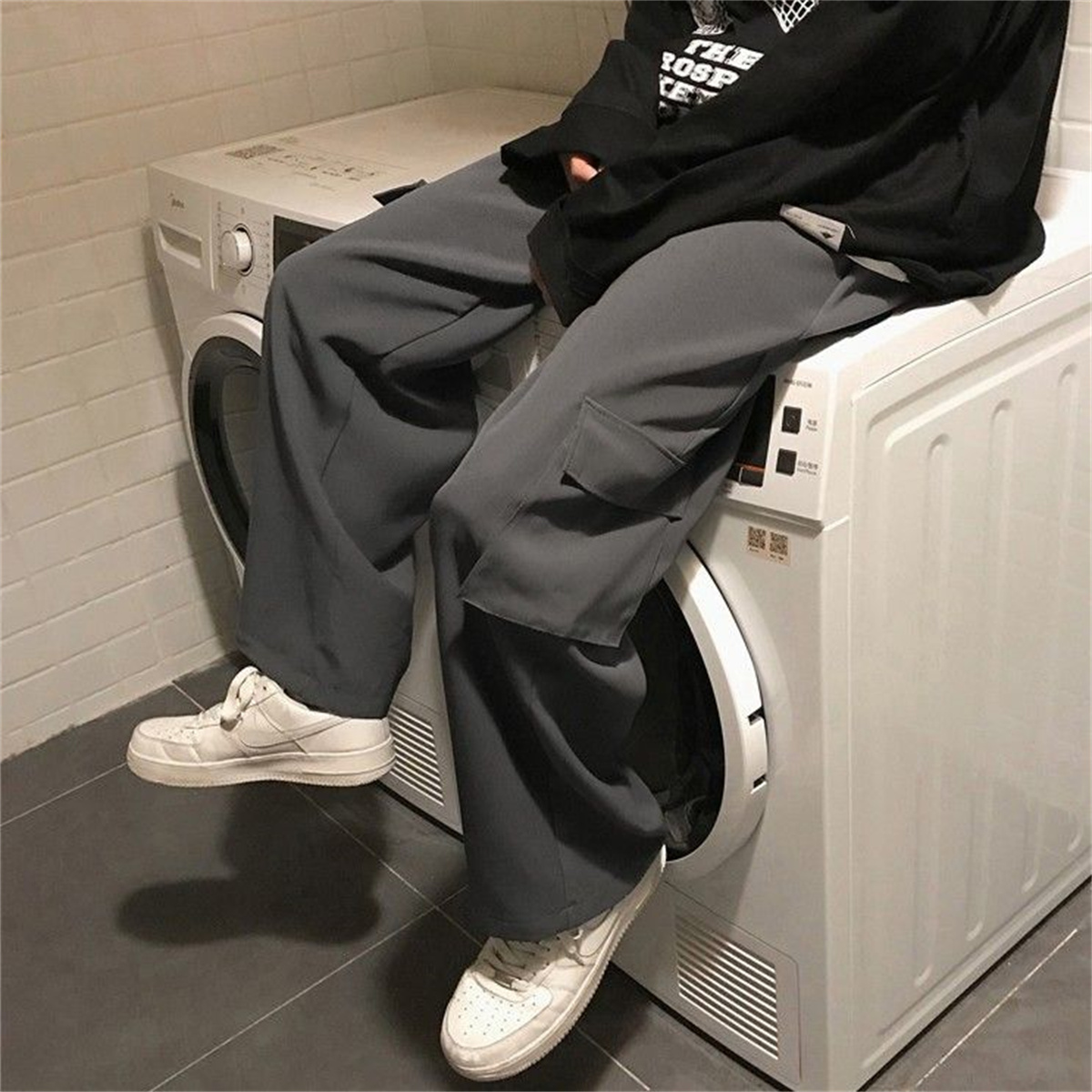 Black Men's Hip Hop Cargo Pant - Techwear Pants Tactical ulasan dan harga