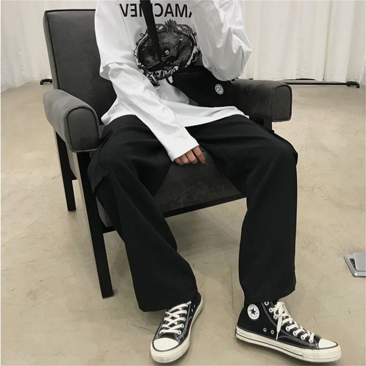 Black Men's Hip Hop Cargo Pant - Techwear Pants Tactical ulasan dan harga