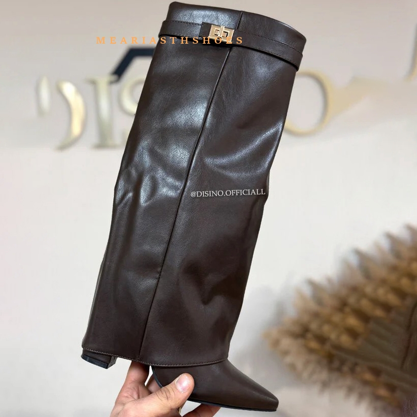 Women's Chunky Heel Knee High  - Street Fashion Winter ulasan dan harga