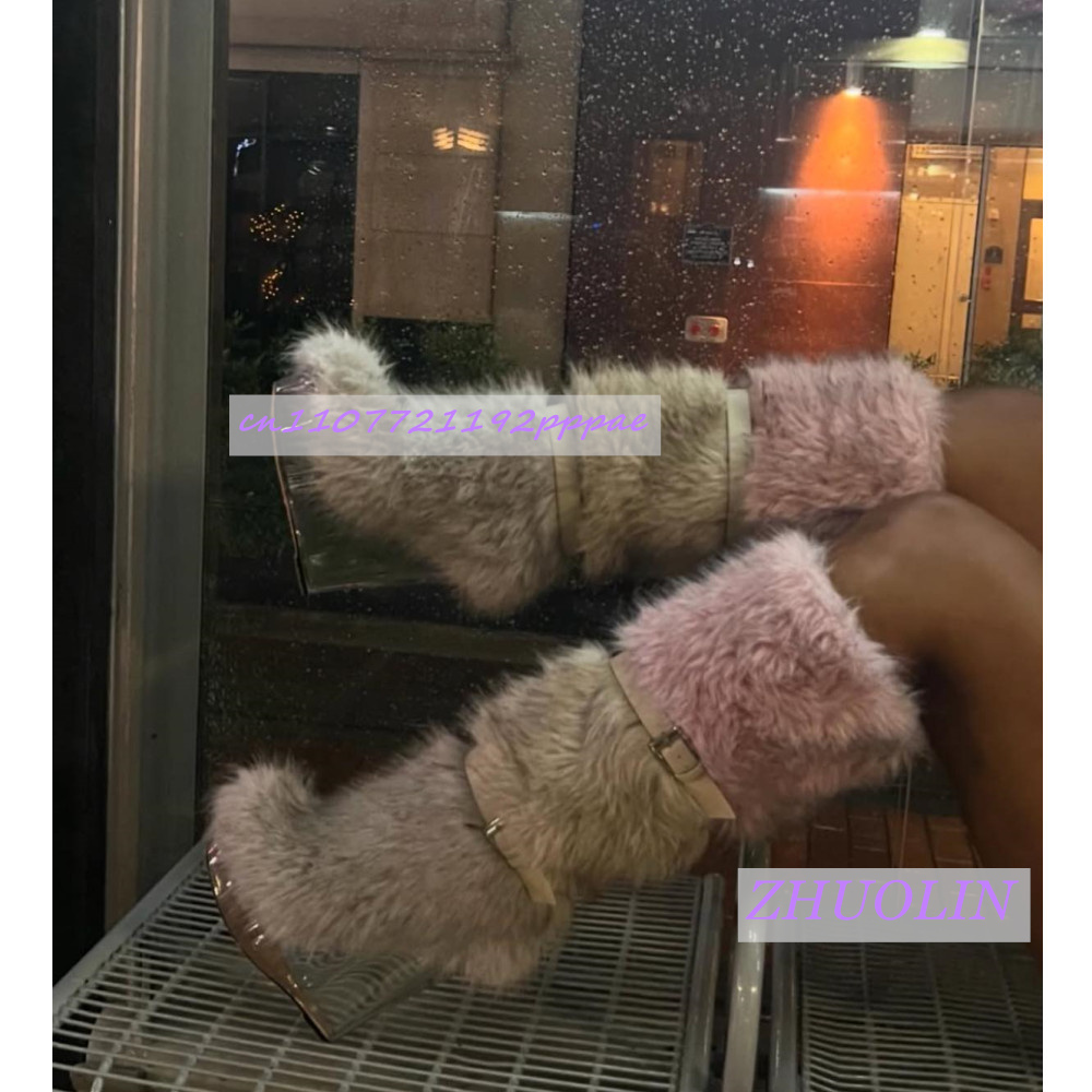 Winter Gradient Furry Transpar - Street Fashion Winter ulasan dan harga