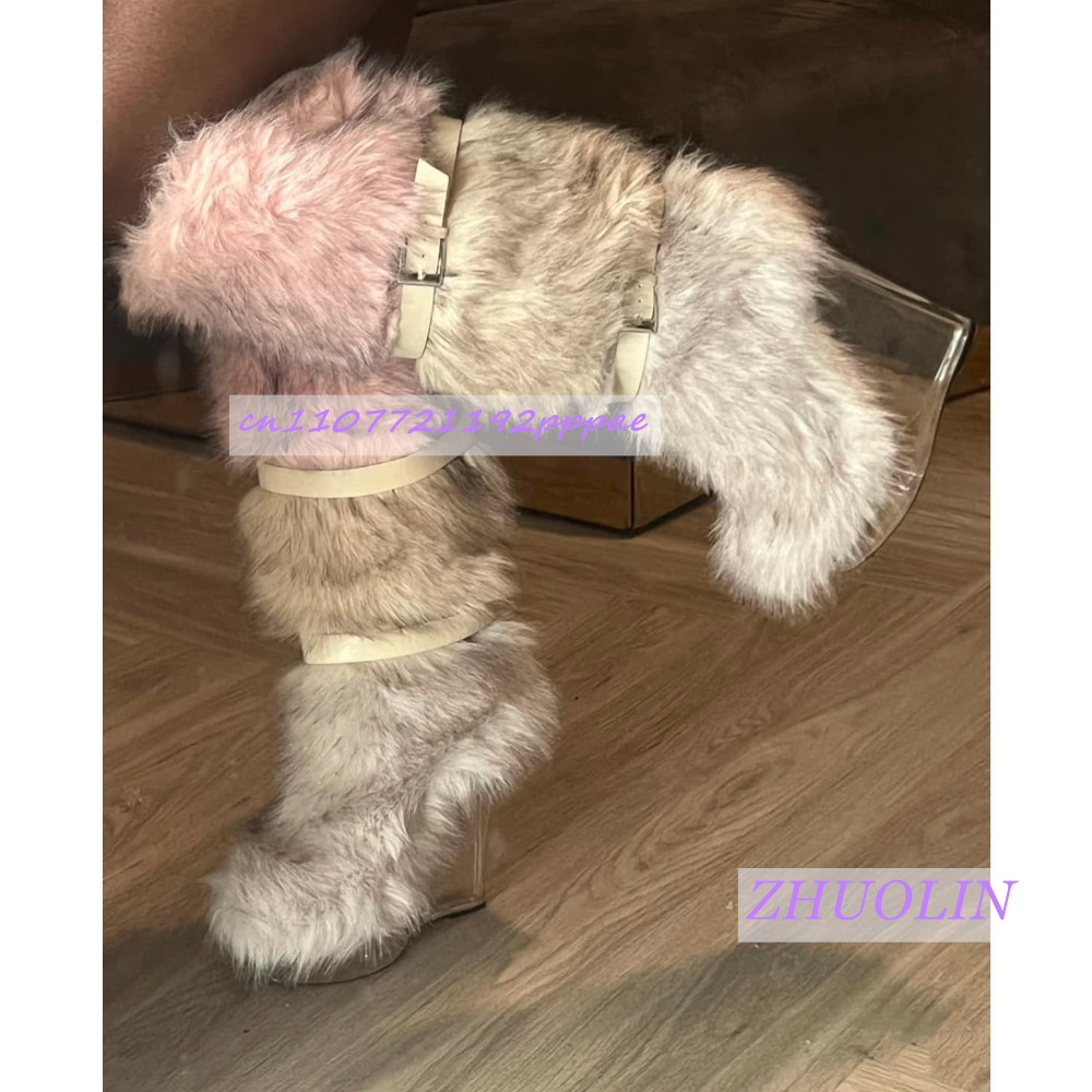 Winter Gradient Furry Transpar - Street Fashion Winter ulasan dan harga
