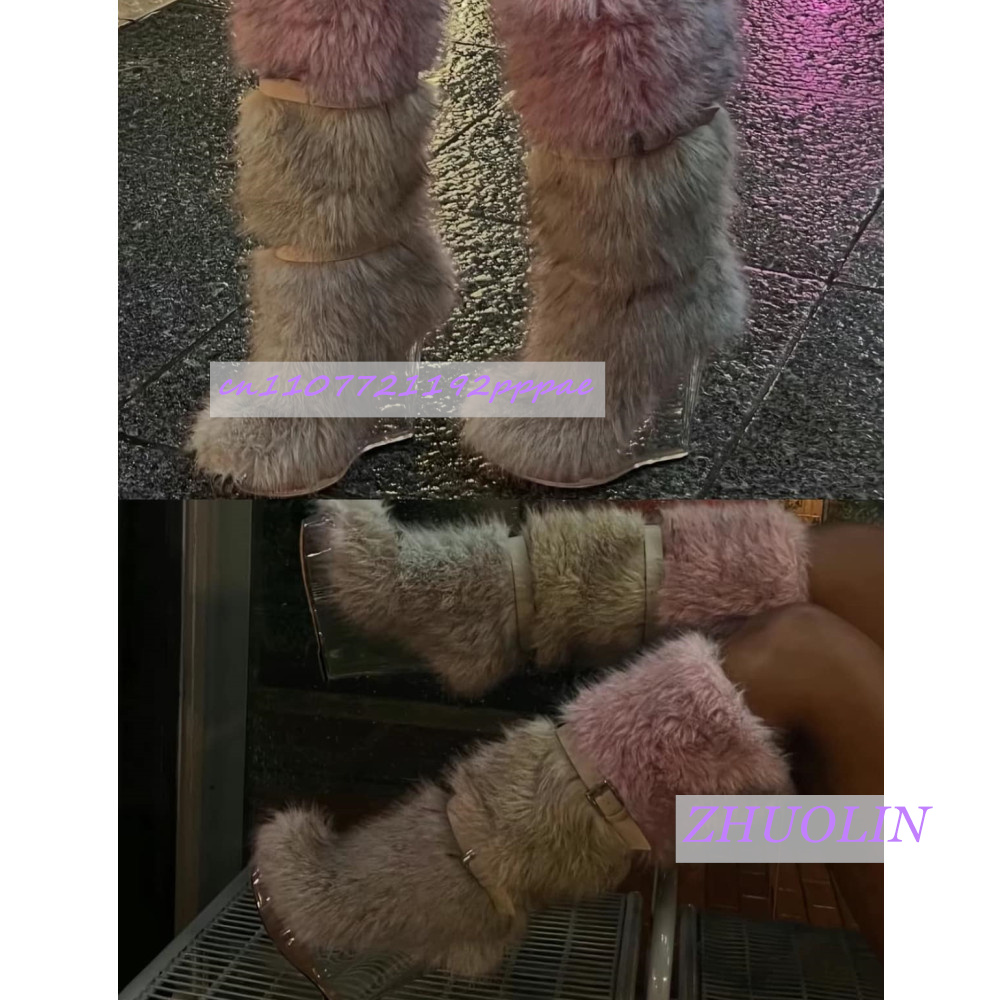Winter Gradient Furry Transpar - Street Fashion Winter ulasan dan harga
