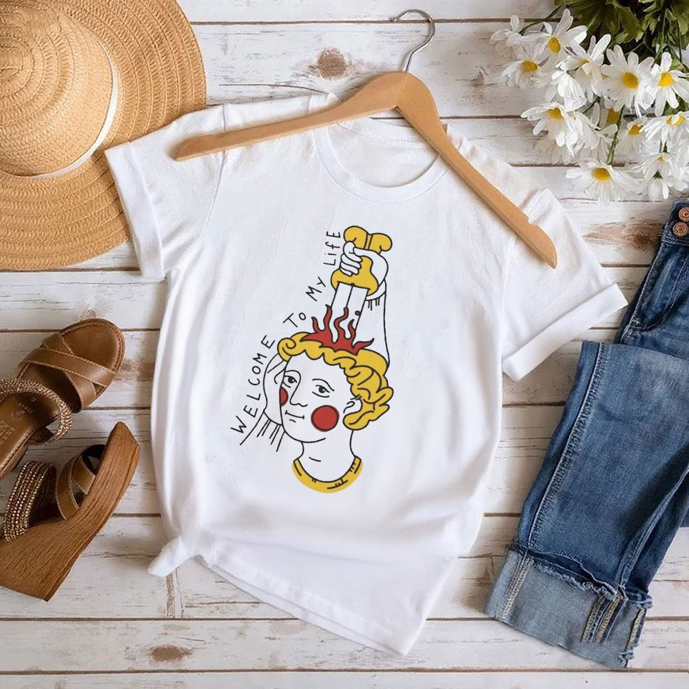 Medieval Art T-shirt Welcome T - Street Fashion History ulasan dan harga