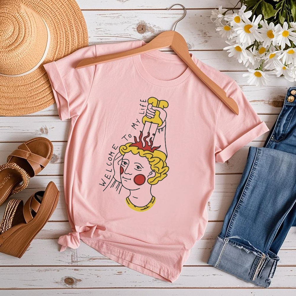Medieval Art T-shirt Welcome T - Street Fashion History ulasan dan harga
