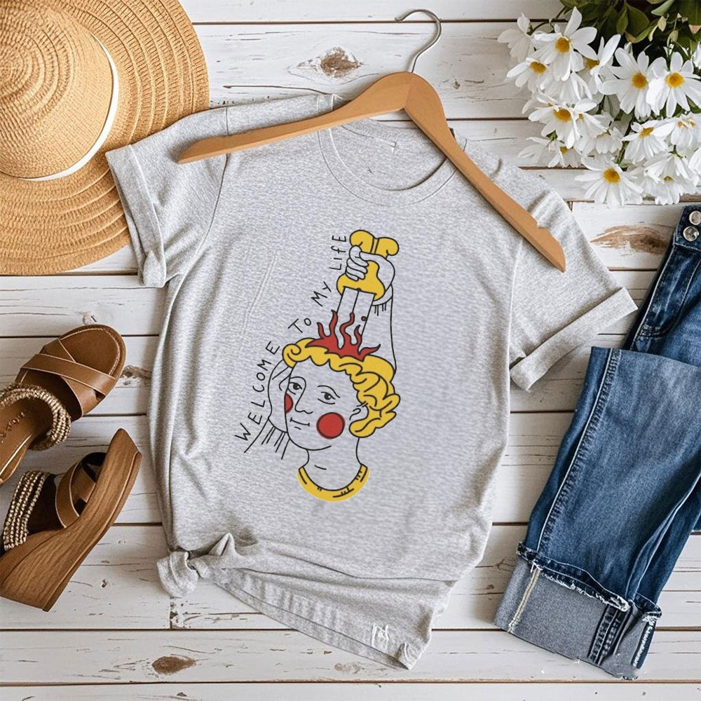 Medieval Art T-shirt Welcome T - Street Fashion History ulasan dan harga