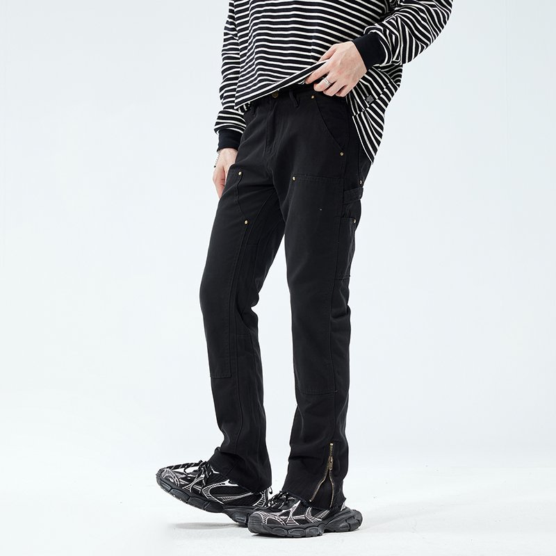 High Street Zipper Cargo Pants - Street Fashion Vibes ulasan dan harga