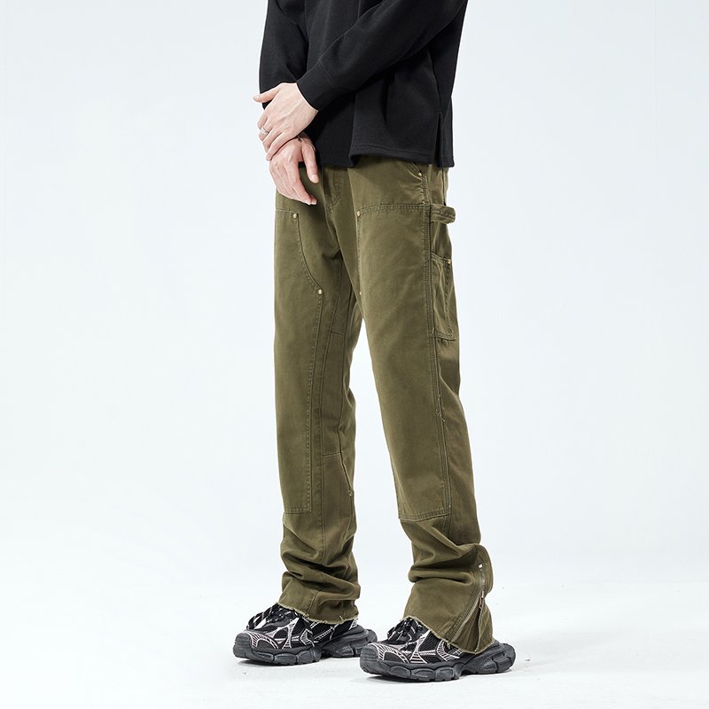 High Street Zipper Cargo Pants - Street Fashion Vibes ulasan dan harga