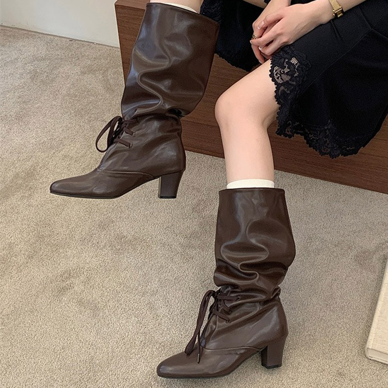 Eilyken Winter Fashion Lace Up - Street Fashion Winter ulasan dan harga