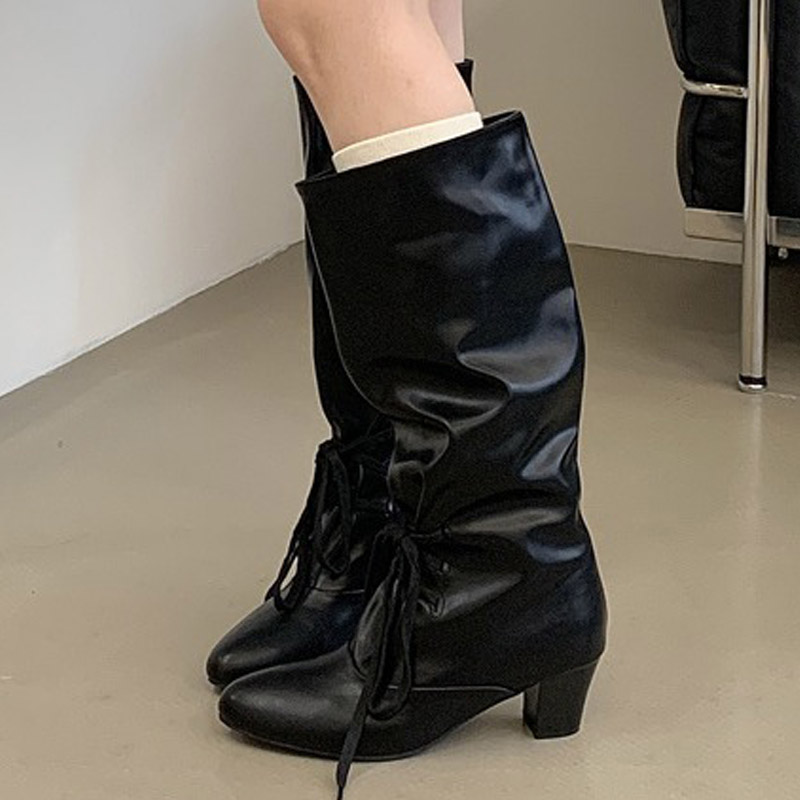 Eilyken Winter Fashion Lace Up - Street Fashion Winter ulasan dan harga