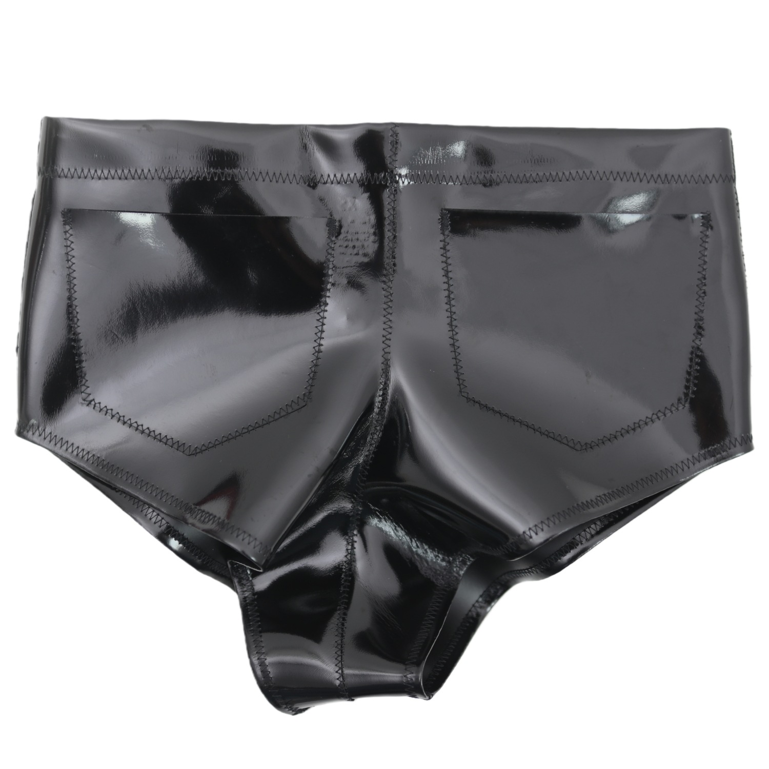 Women Men Glossy Pocket Shorts - Street Fashion Men ulasan dan harga