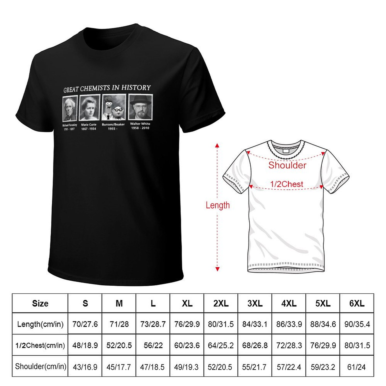 Great Chemists In History T-Sh - Street Fashion History ulasan dan harga