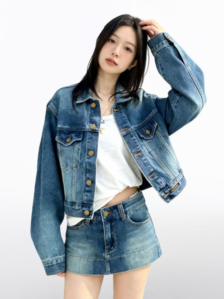 Women American Vintage 2 Piece - Street Fashion American ulasan dan harga