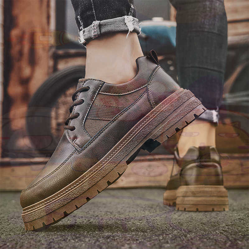 Dark Natural Leather Fashion T - Guangzhou Street Fashion ulasan dan harga