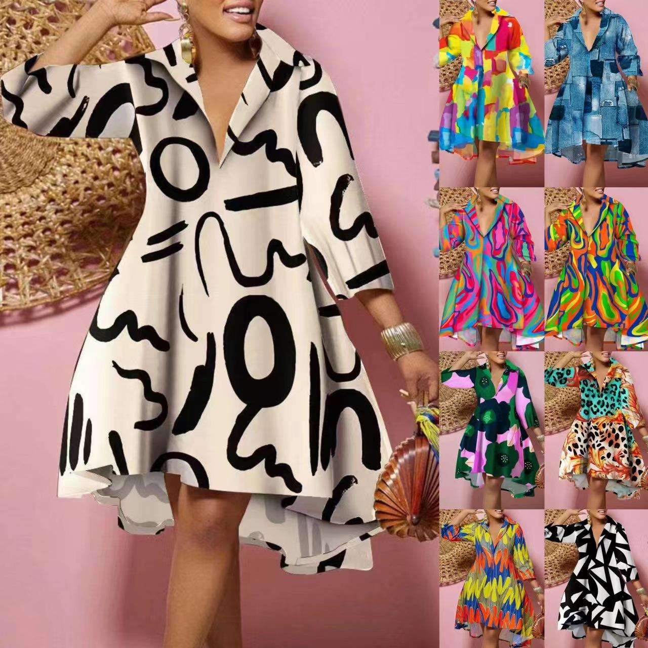 Fashionable Loose Printed Shir - Guangzhou Street Fashion ulasan dan harga