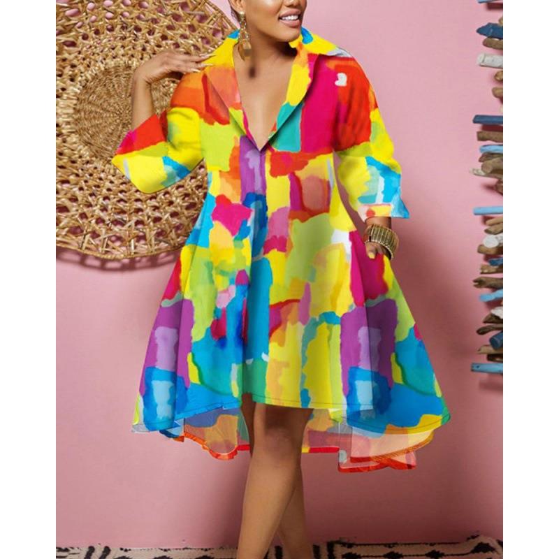 Fashionable Loose Printed Shir - Guangzhou Street Fashion ulasan dan harga