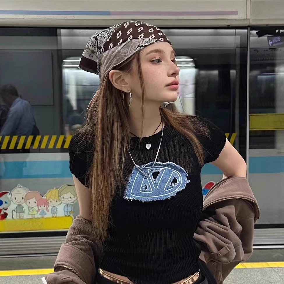 Retro American Style Headscarf - Street Fashion American ulasan dan harga