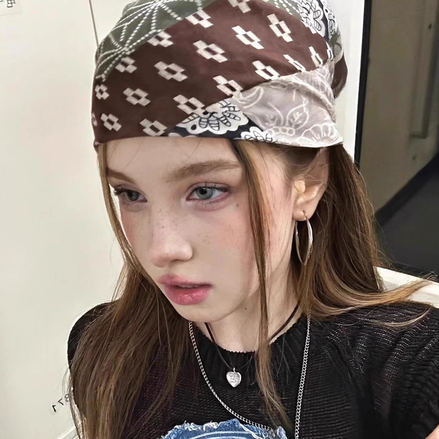 Retro American Style Headscarf - Street Fashion American ulasan dan harga