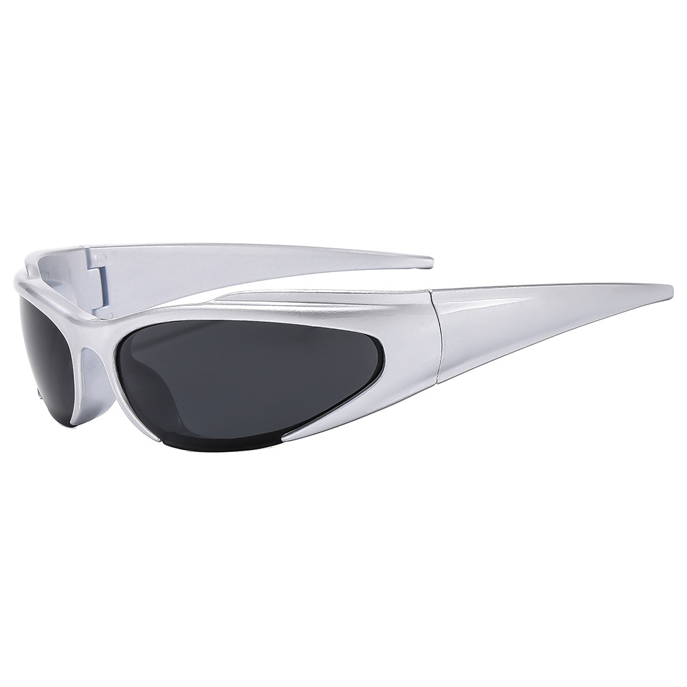 Y2K Cyber Futuristic Sunglasse - Street Fashion Runway ulasan dan harga