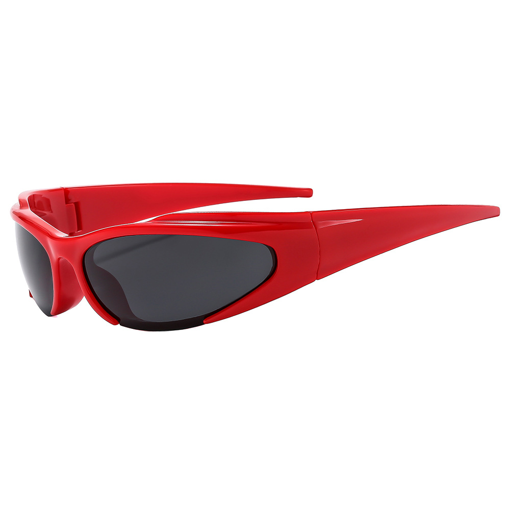 Y2K Cyber Futuristic Sunglasse - Street Fashion Runway ulasan dan harga
