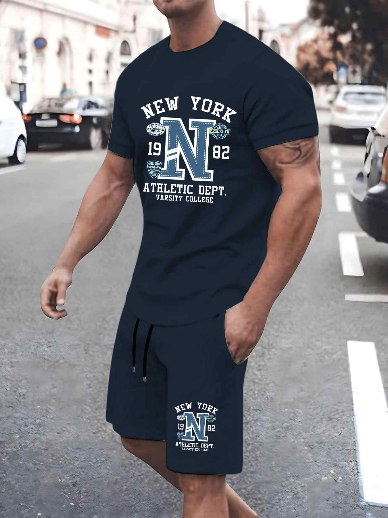 2025 New Summer Mens Set High  - Street Fashion New York 2025 ulasan dan harga