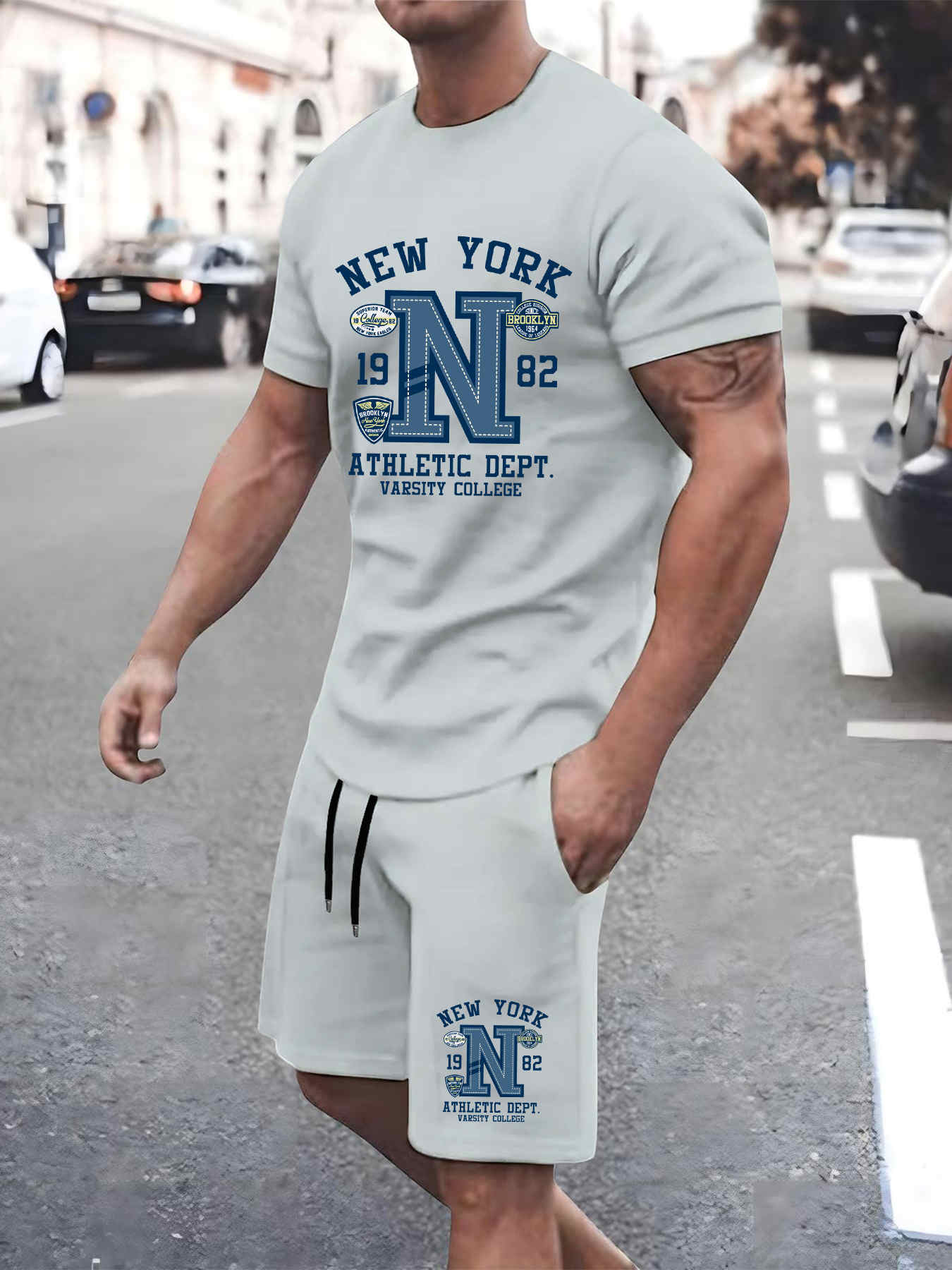 2025 New Summer Mens Set High  - Street Fashion New York 2025 ulasan dan harga