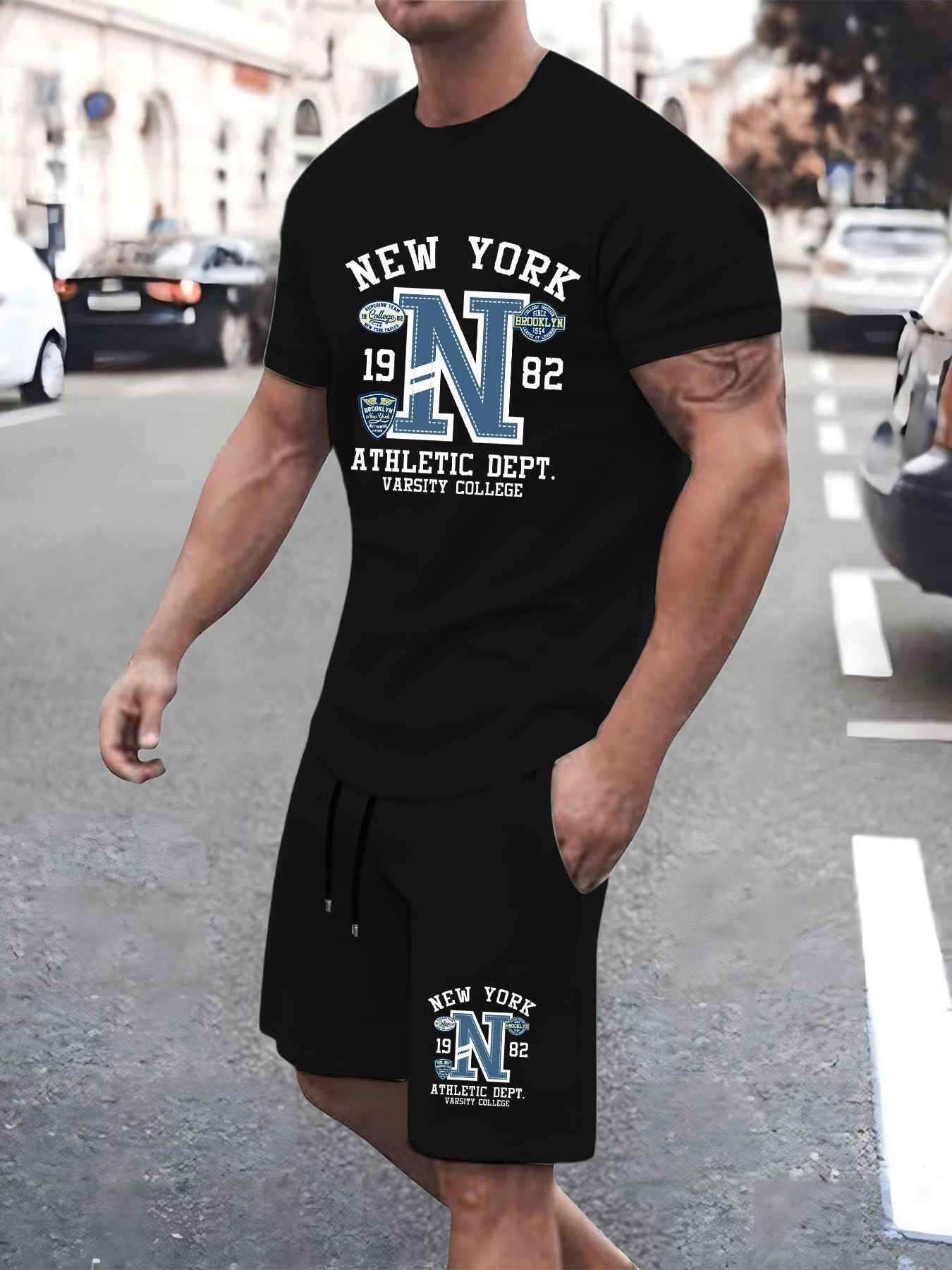 2025 New Summer Mens Set High  - Street Fashion New York 2025 ulasan dan harga