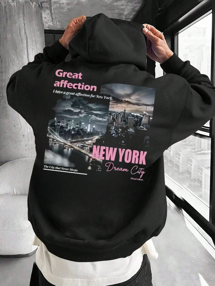New York Dream City Printed Ho - Street Fashion New York 2025 ulasan dan harga