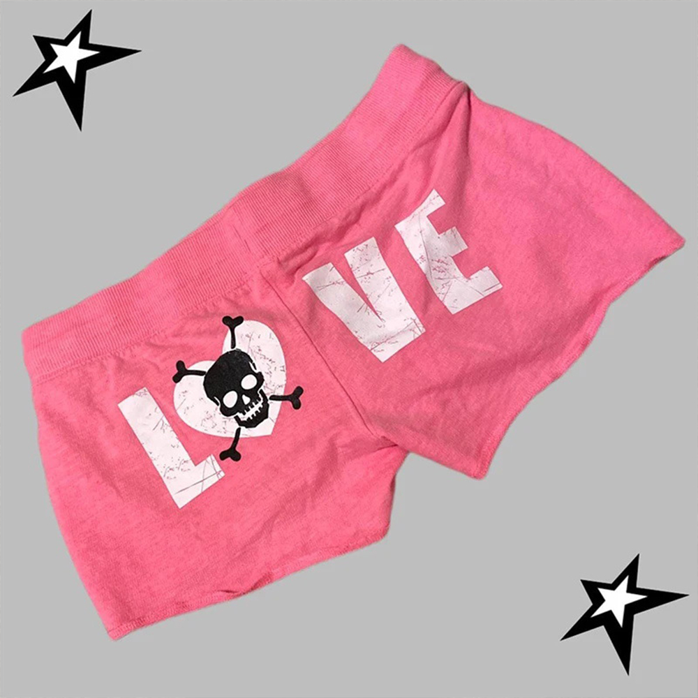 Summer Retro Punk Shorts Casua - Street Fashion American ulasan dan harga