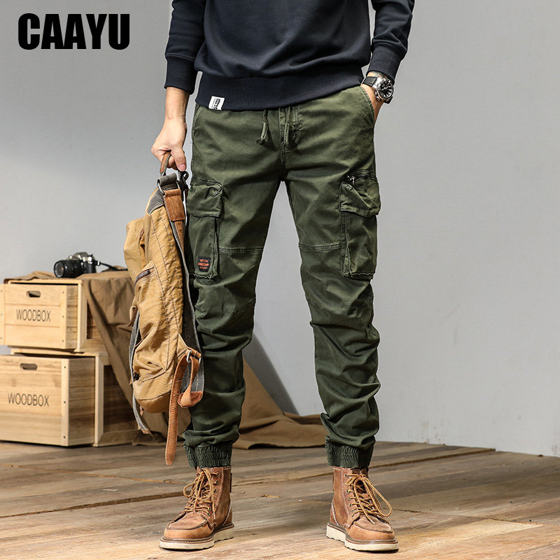 CAAYU Joggers Cargo Pants Mens - Techwear Pants Tactical ulasan dan harga