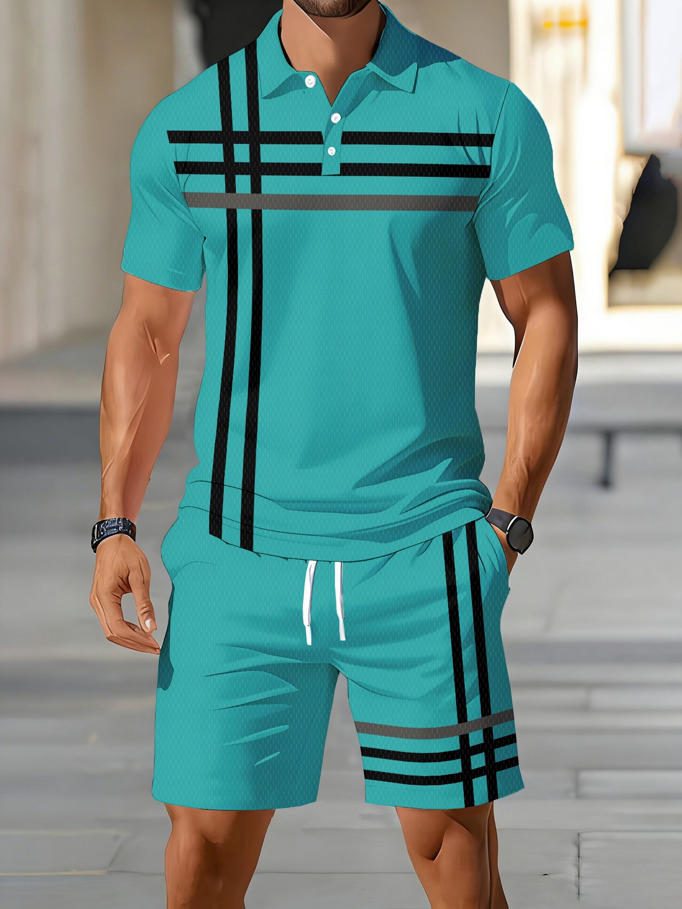 2026 Summer American Men's Pol - Street Fashion American ulasan dan harga