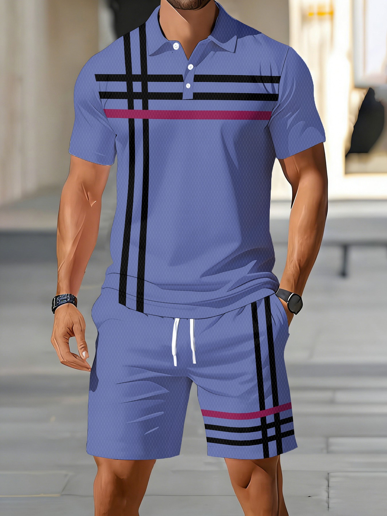 2026 Summer American Men's Pol - Street Fashion American ulasan dan harga
