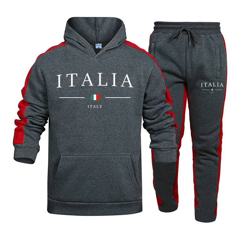 Men's Tracksuit 2 Pcs Sets Fas - Street Fashion Winter ulasan dan harga