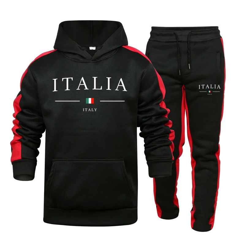 Men's Tracksuit 2 Pcs Sets Fas - Street Fashion Winter ulasan dan harga