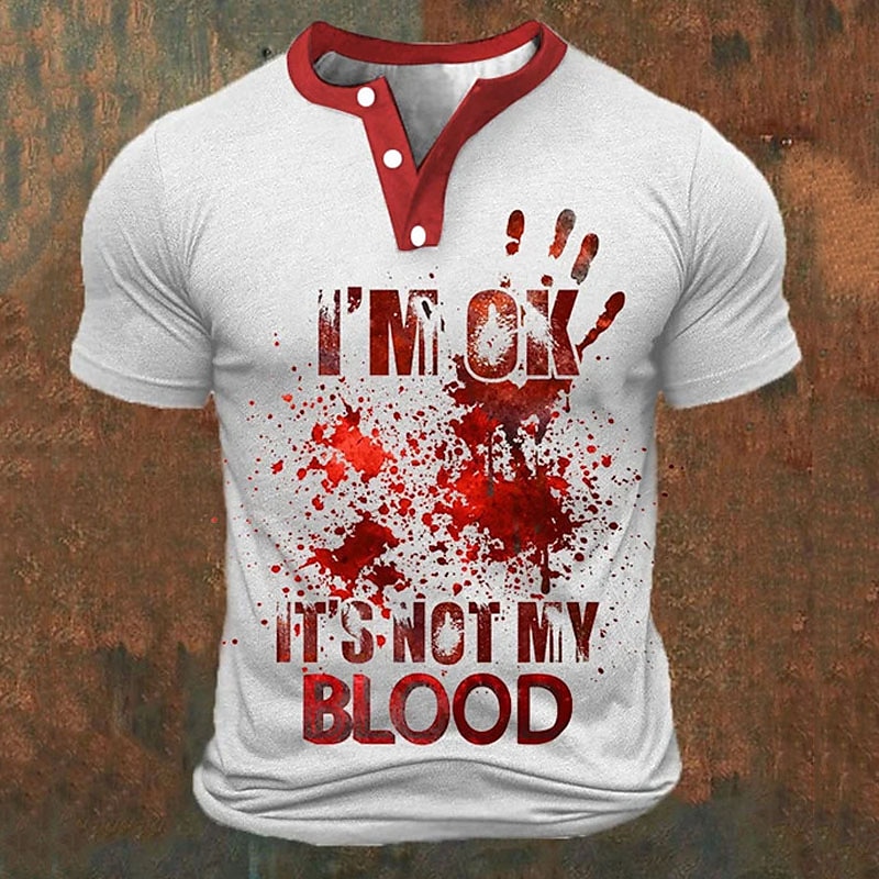 Funny 3D Letter Print Men's He - Street Fashion Men ulasan dan harga