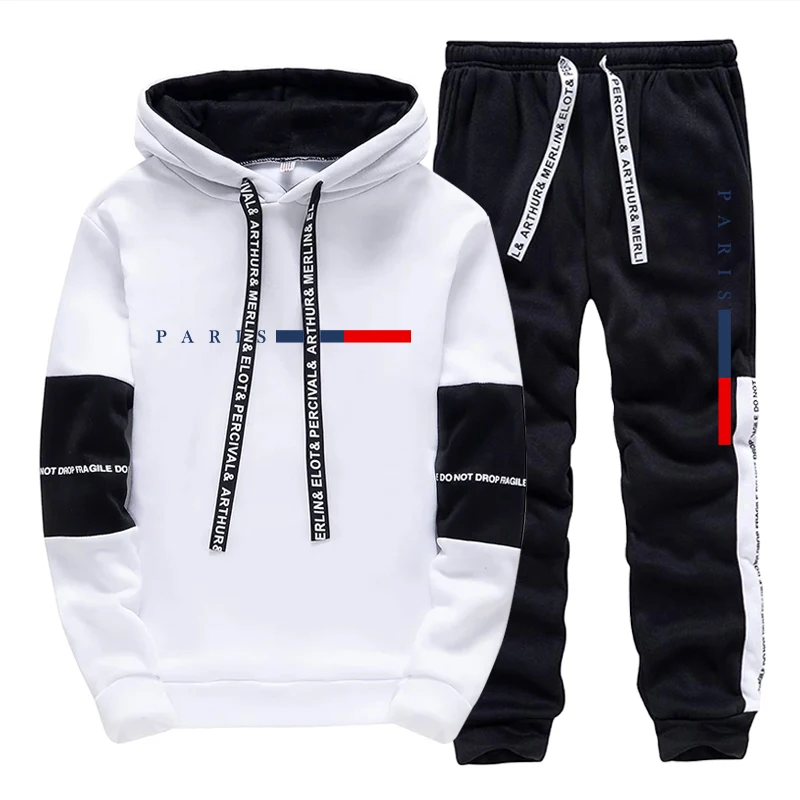 Men's Set/Hoodie/Pants Paris F - Street Fashion Winter ulasan dan harga