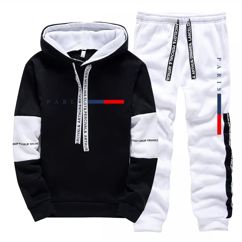 Men's Set/Hoodie/Pants Paris F - Street Fashion Winter ulasan dan harga