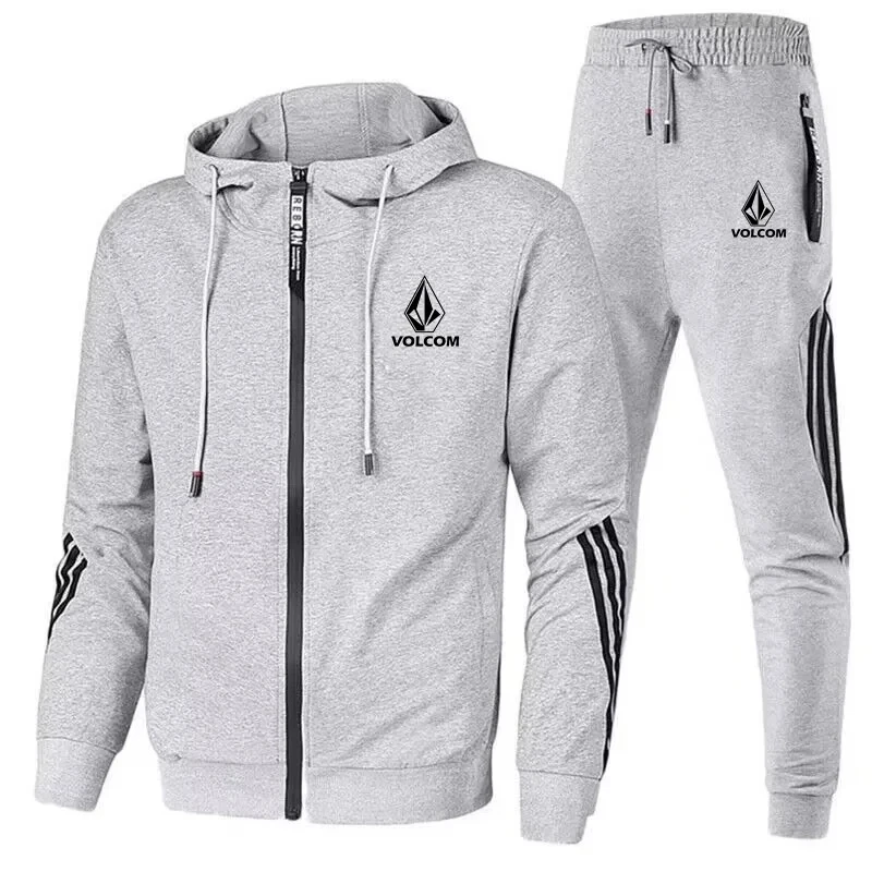 Fashion Side Stripes Zip Hood  - Street Fashion Winter ulasan dan harga