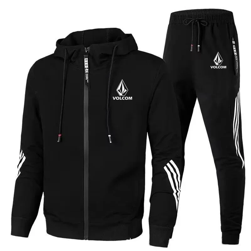 Fashion Side Stripes Zip Hood  - Street Fashion Winter ulasan dan harga